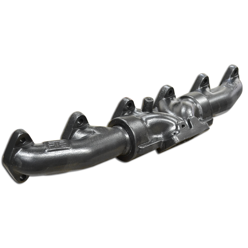 ATS Pulse Flow 3-Piece Exhaust Manifold Kit, T-3 Flange Ceramic Coated Black 1994-1998 Cummins