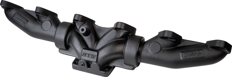 ATS Pulse Flow 3-Piece Exhaust Manifold Kit, T-3 Flange Ceramic Coated Black 1998.5-2002 Cummins