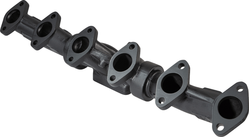 ATS Pulse Flow 3-Piece Exhaust Manifold Kit, T-4 Flange Ceramic Coated Black 1998.5-2002 Cummins